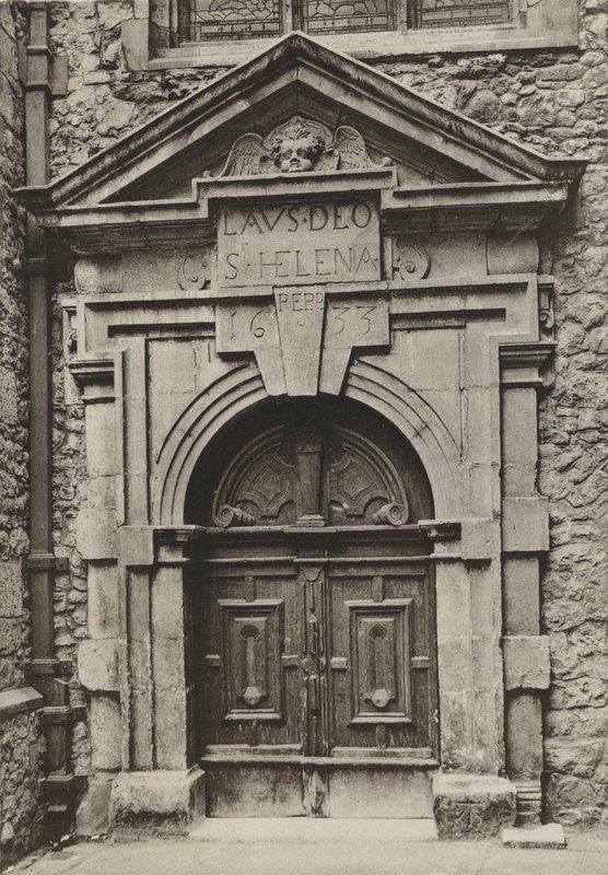Kapı, St Helen Kilisesi, Londra (s/b fotoğraf) by William Galsworthy Davie