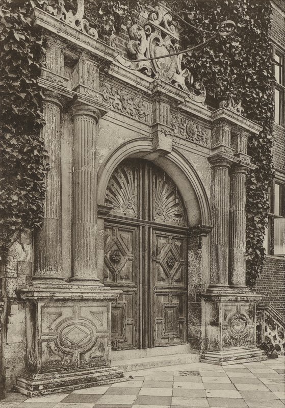 Doorway, The North Doorway, Hatfield House, Herts (s/b fotoğraf) by William Galsworthy Davie