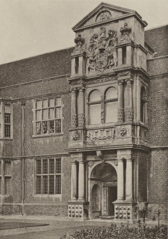 Doorway, The North Wing, Cobham Hall, Kent (s/b fotoğraf) by William Galsworthy Davie