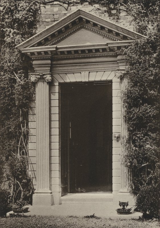 Doorway, The Vicarage, Hailsham, Sussex (s/b fotoğraf) by William Galsworthy Davie