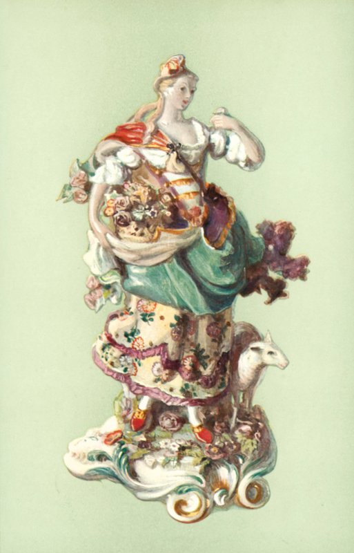Bir Çoban Figürü, Chelsea (renkli taş) by William Gibb