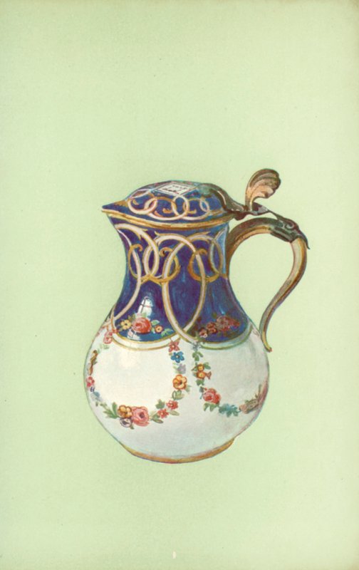 Sürahi, Sevres, koyu mavi (renkli taş) by William Gibb