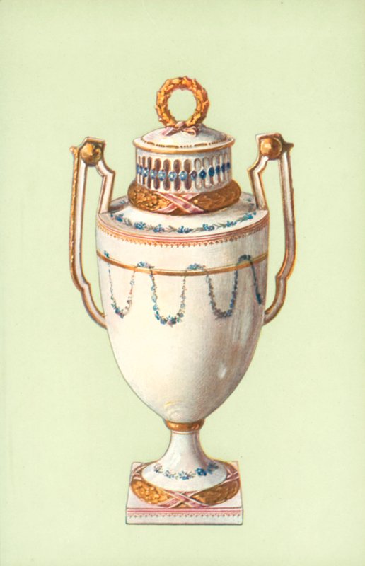 Vazo, Meissen, Marcolini Dönemi (renkli taş) by William Gibb