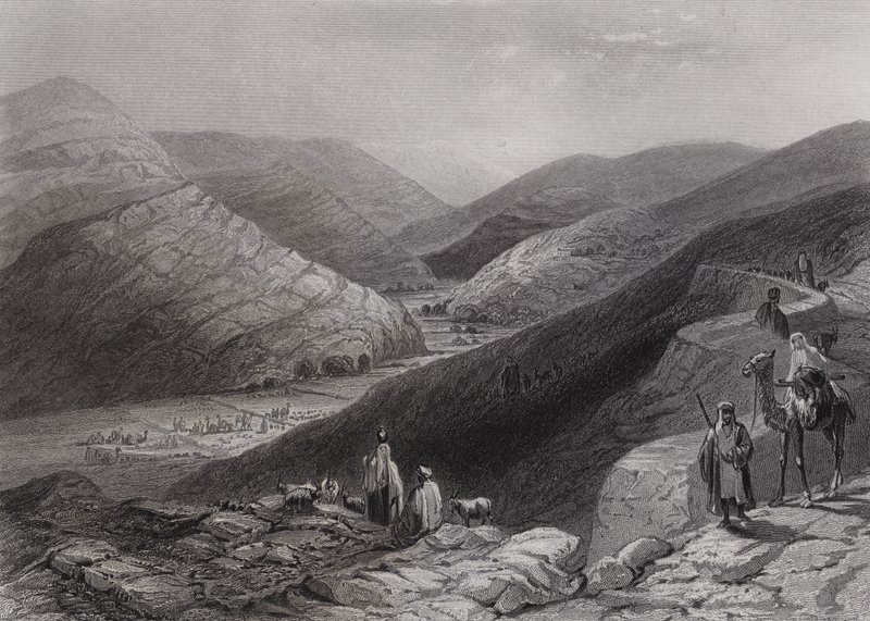 Etham, Beytüllahim yakınında (gravür) by William H. Bartlett