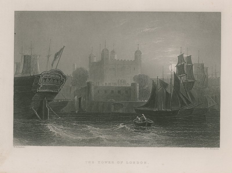 Londra kulesi by William H. Bartlett