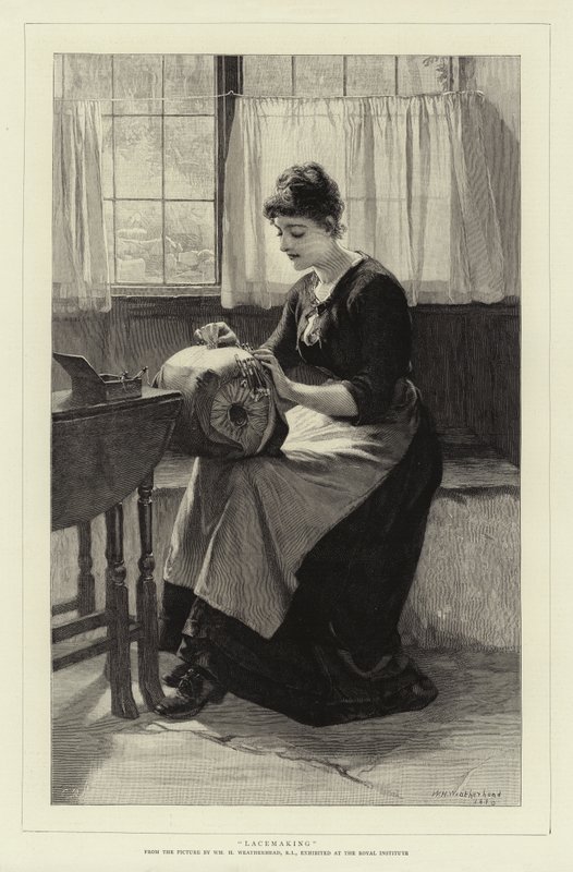 Dantel yapmak by William Harris Weatherhead