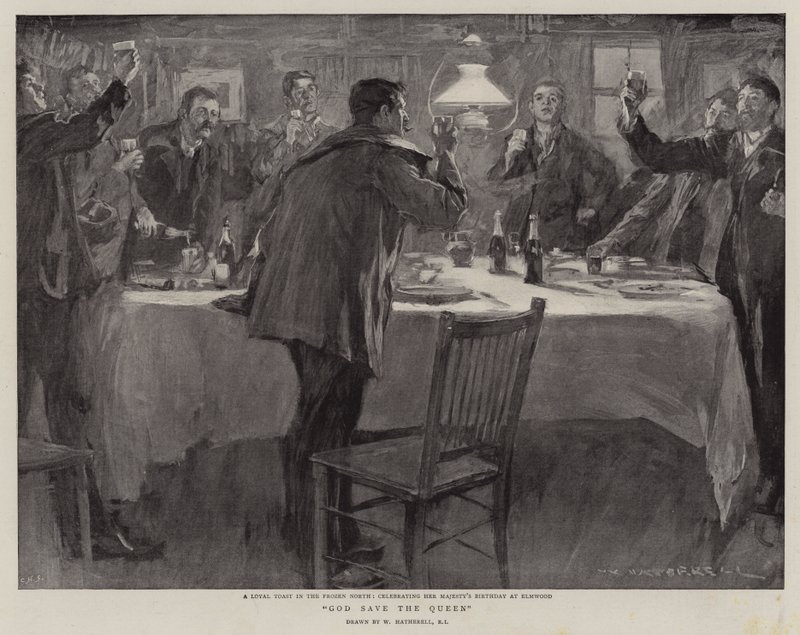 Tanrı Kraliçeyi korusun by William Hatherell