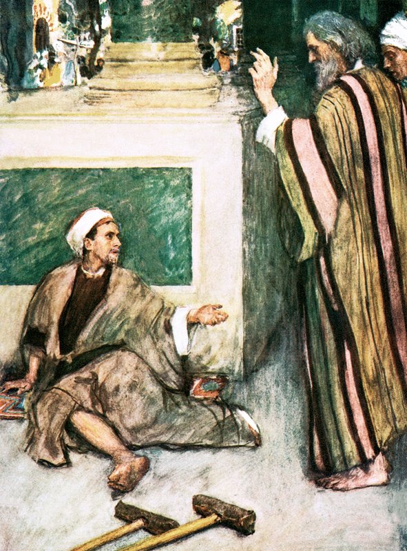 Peter ve John topal adamı iyileştiriyor by William Hatherell