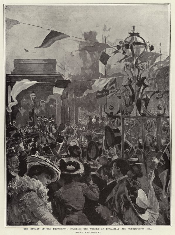 Alayı Dönüş, Piccadilly Köşesi ve Anayasa Tepesi by William Hatherell