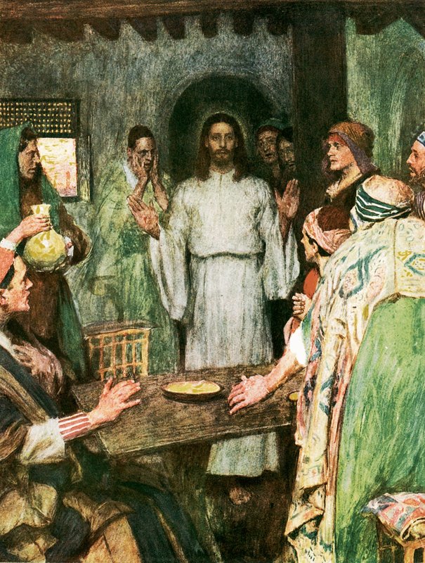 Sonra İsa geldi ve onların ortasında durdu by William Hatherell