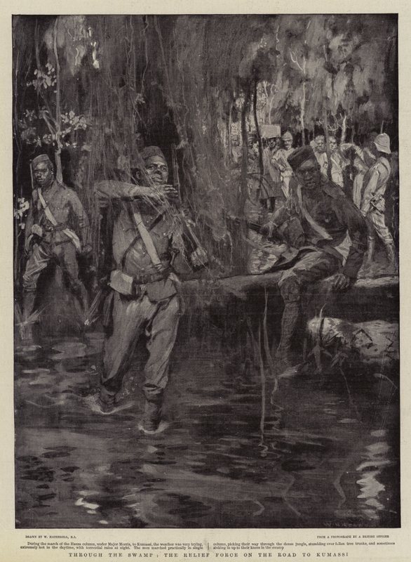Bataklığın İçinden, Kumasi Yolunda Yardım Gücü by William Hatherell