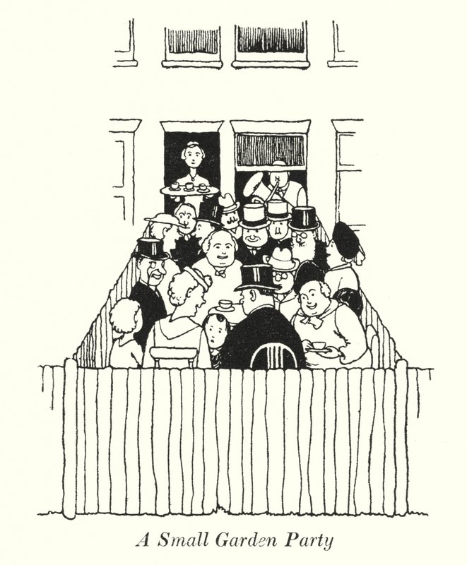 Küçük Bir Bahçe Partisi (lito) by William Heath Robinson