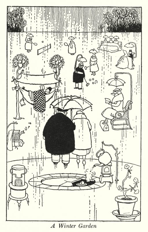 Bir Kış Bahçesi (lito) by William Heath Robinson