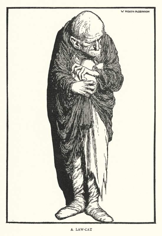 Bir kanun kedisi (lito) by William Heath Robinson