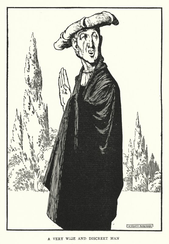 Çok bilge ve sağduyulu bir adam (lito) by William Heath Robinson