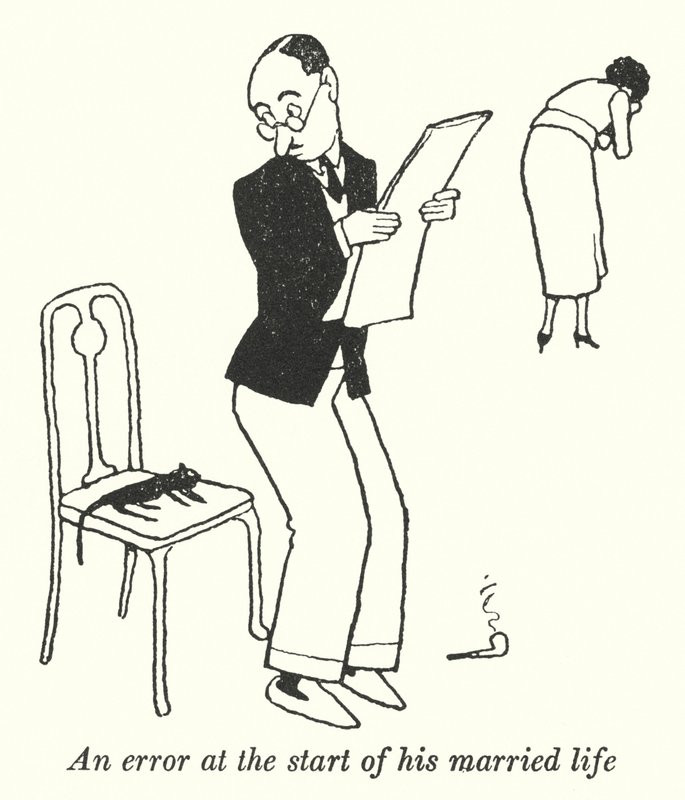 Evlilik hayatının başlangıcında bir hata (lito) by William Heath Robinson