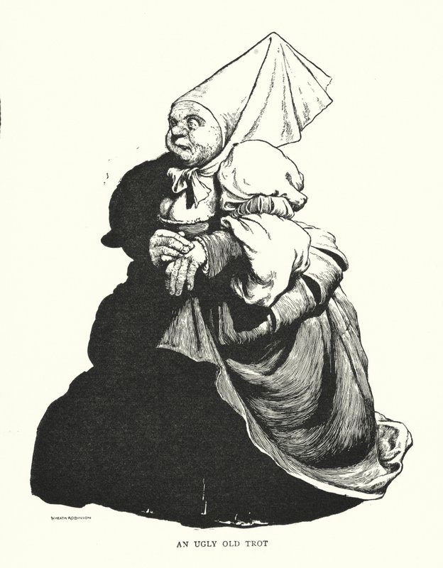 Çirkin bir yaşlı tırıs (lito) by William Heath Robinson