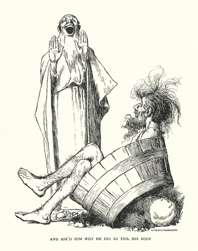 Ve ona vücudunu neden bu kadar yorduğunu sordum (lito) by William Heath Robinson