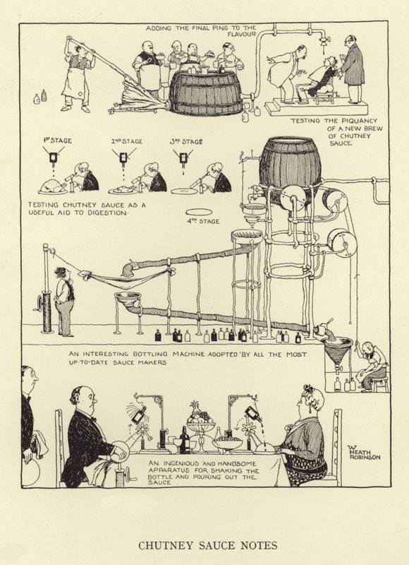 Chutney sosu notları by William Heath Robinson