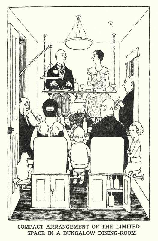 Bungalov Yemek Odasında (lito) Sınırlı Alanın Kompakt Düzenlemesi by William Heath Robinson