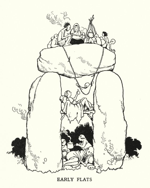Erken Daireler (lito) by William Heath Robinson