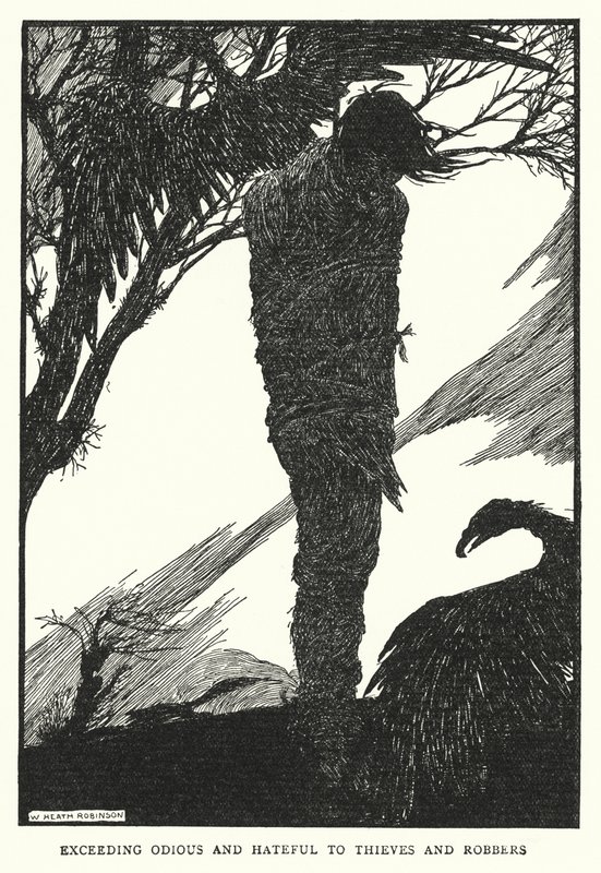Hırsızlar ve soyguncular için aşırı derecede tiksindirici ve nefret dolu (lito) by William Heath Robinson