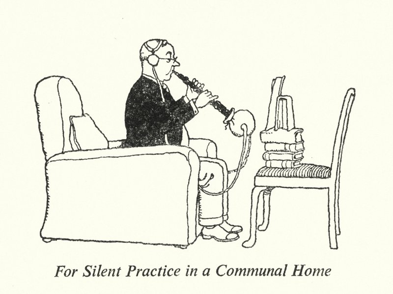 Ortak Bir Evde Sessiz Uygulama için (lito) by William Heath Robinson