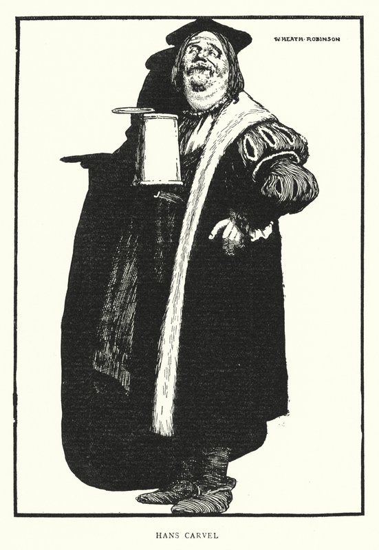 Hans Carvel (taş) by William Heath Robinson