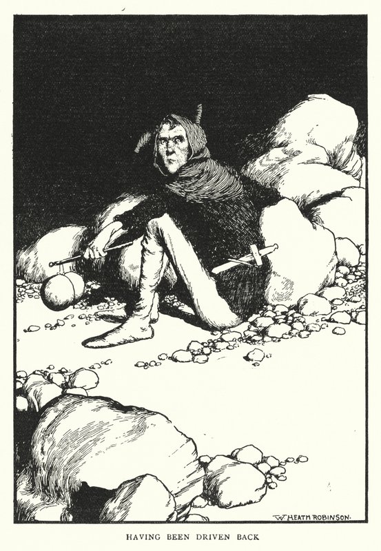 Geri sürülmek (lito) by William Heath Robinson