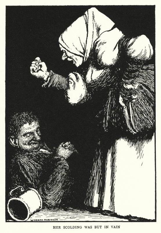 Azarlaması boşunaydı (lito) by William Heath Robinson