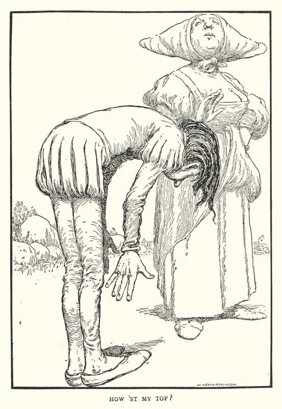 Üstüm nasıl? (lito) by William Heath Robinson