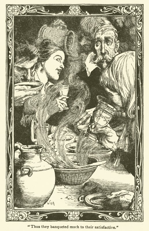 Don Kişot (lito) için çizim by William Heath Robinson