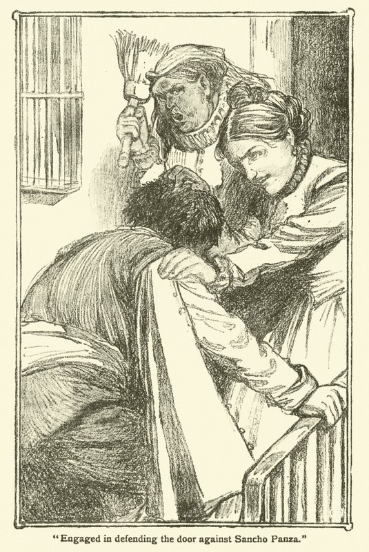 Don Kişot (lito) için çizim by William Heath Robinson