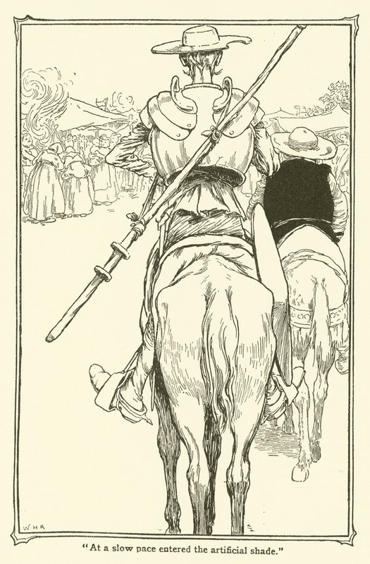 Don Kişot (lito) için çizim by William Heath Robinson