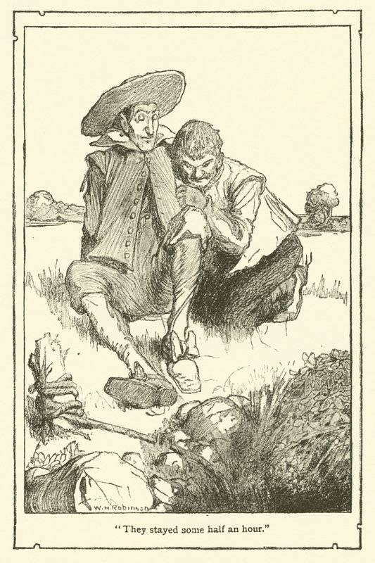 Don Kişot (lito) için çizim by William Heath Robinson