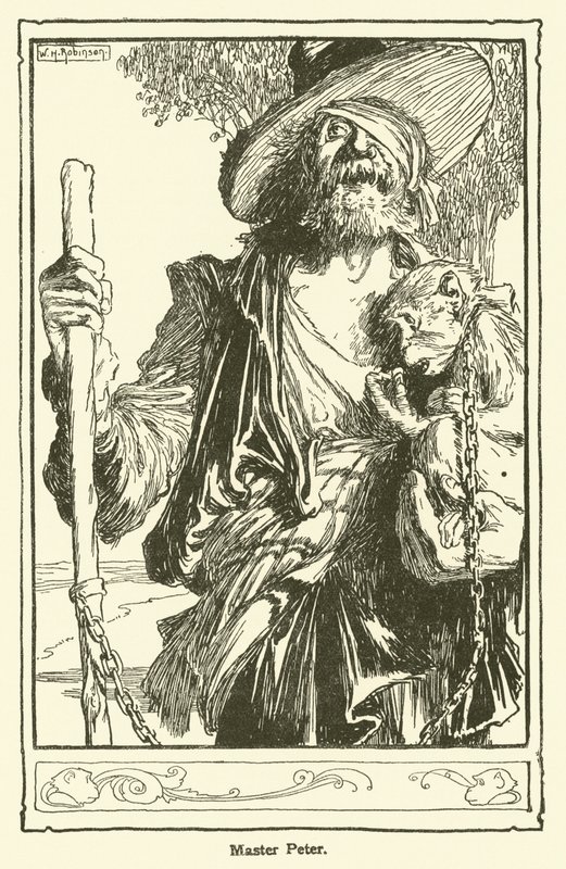 Don Kişot (lito) için çizim by William Heath Robinson