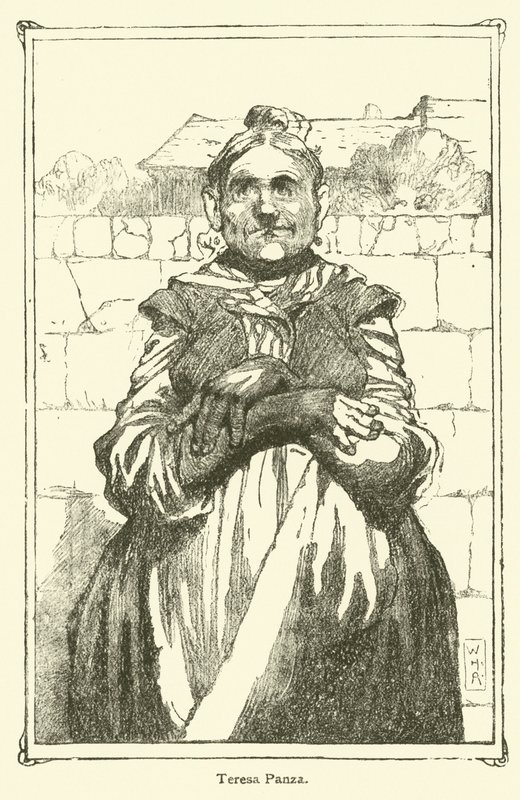 Don Kişot (lito) için çizim by William Heath Robinson