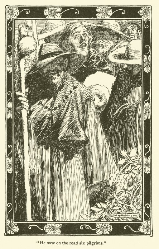 Don Kişot (lito) için çizim by William Heath Robinson