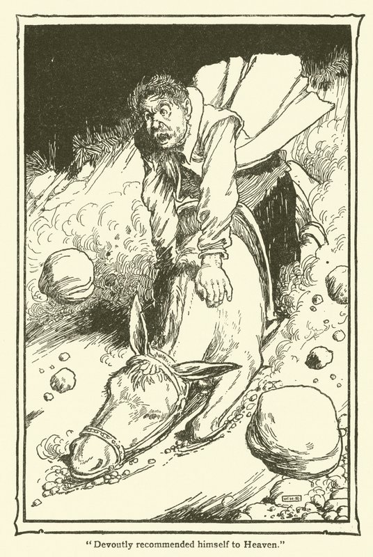 Don Kişot (lito) için çizim by William Heath Robinson