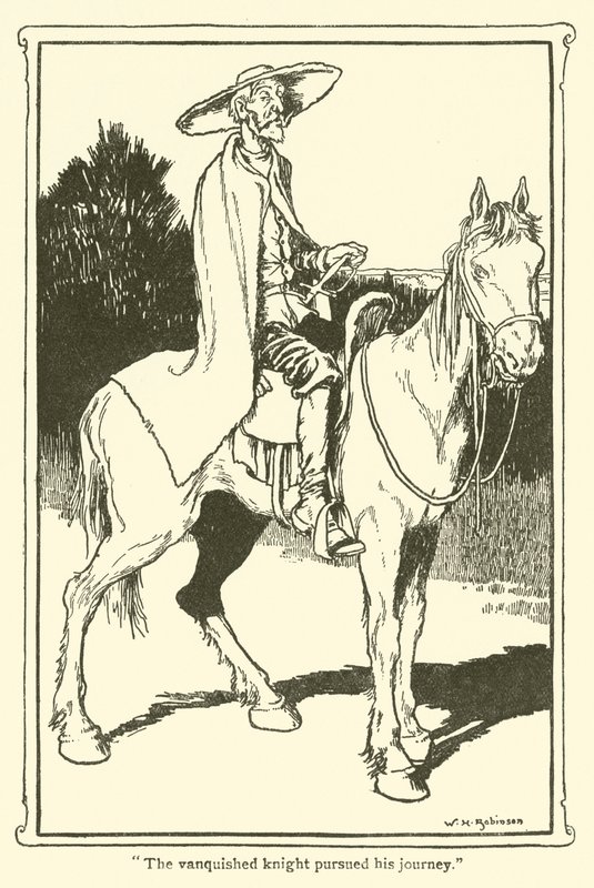 Don Kişot (lito) için çizim by William Heath Robinson