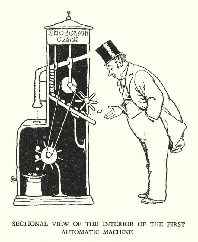 W Heath Robinson (lito) tarafından Demiryolu Ribaldry için İllüstrasyon by William Heath Robinson