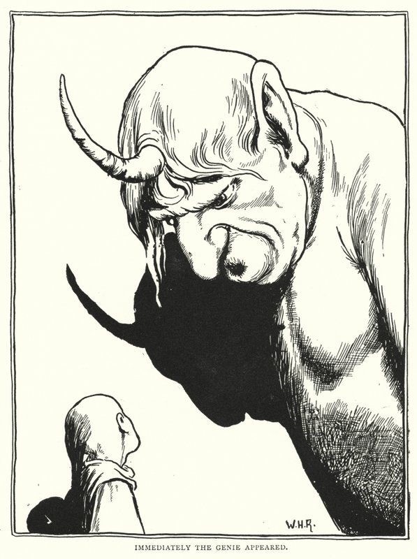 Hemen cin ortaya çıktı (gravür) by William Heath Robinson