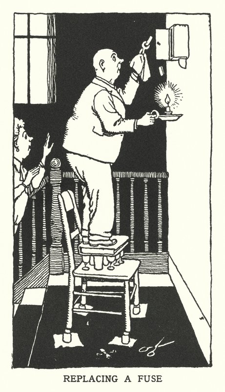 Sigortanın Değiştirilmesi (lito) by William Heath Robinson