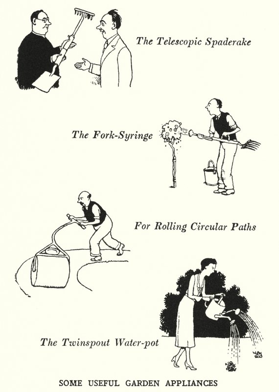 Bazı Faydalı Bahçe Aletleri (lito) by William Heath Robinson