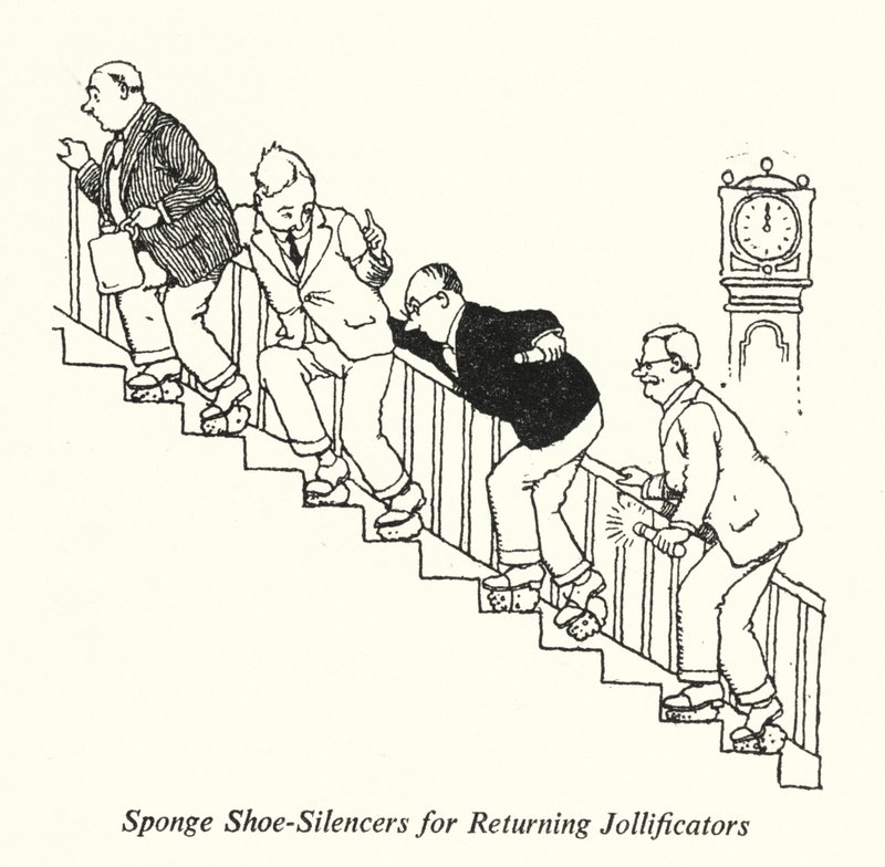 Geri Döndürücüler için Sünger Pabuç Susturucuları (lito) by William Heath Robinson