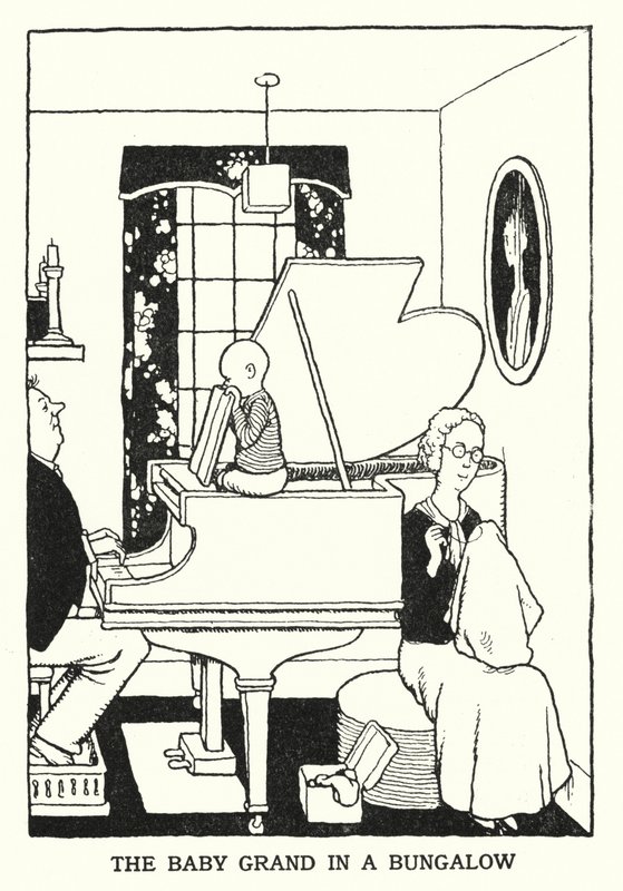 Bungalovda Bebek Grand (taş) by William Heath Robinson