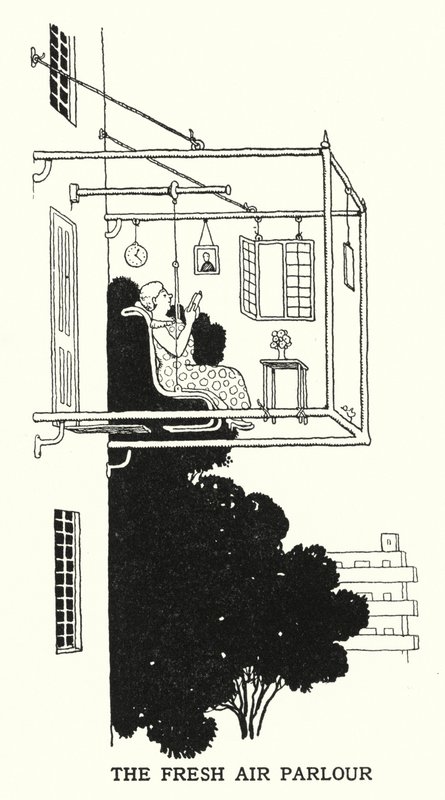 Temiz Hava Salonu (lito) by William Heath Robinson