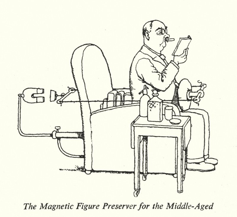 Orta Yaşlı (lito) için Manyetik Şekil Koruyucu by William Heath Robinson
