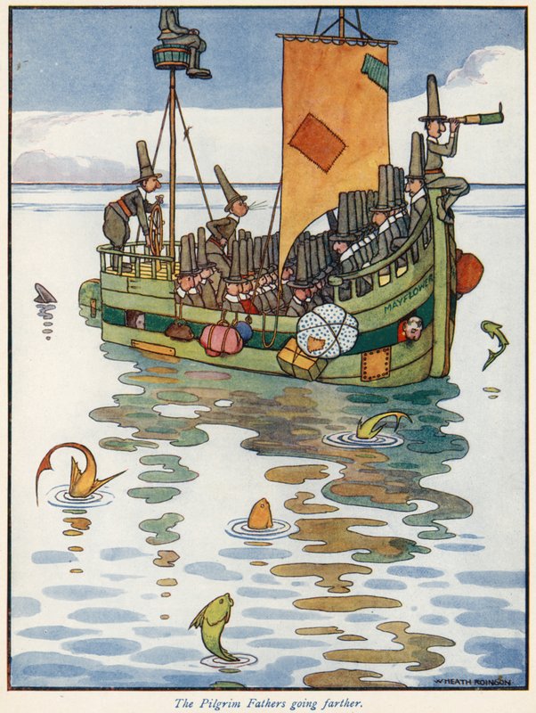 Hacı Baba daha ileri gidiyor by William Heath Robinson