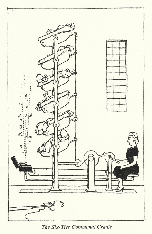 Altı Katmanlı Ortak Beşik (lito) by William Heath Robinson